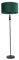 ValueLights | Matt Black Stacked Ball Single Stem Standing Floor Lamp with Forest Green Velvet Shade | Floor Lamps & Torchieres, Home Décor & Improvement Essential
