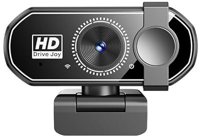 Web cam 1080P con Micrófono Cámara Web de Transmisión con Cubierta de Privacidad, Vista de 120°, Plug & Play,Camara Ordenador para Windows/MacOS/Linux,para Videoconferencias/Gaming/Conferencias