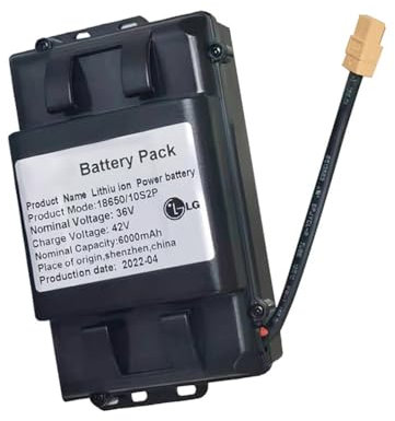 TGHY Batterie Lithium 36 V 2 400 mAh 4 400 mAh pour Scooter électrique, avec connecteur XT60, pour Hoverboard, Skateboard, Voiture d'équilibre, Moteur de 158,4 W ou Moins,36v4400mah