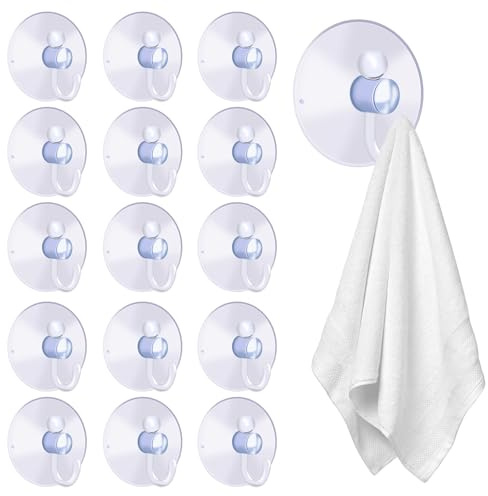 Dreamark 60 Stück Saugnapf Haken Ø 4 cm, Transparent, Kunststoffhaken | Wandhaken für Bad & Küche, Glas, Spiegel, Fliesen & Fenster, Wiederverwendbare Mehrzweck-Halterung, Stabil & Vielseitig