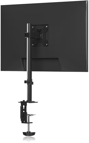Pholiten Monitor Mount for 13-30 Inch Screens up to 9 kg, Adjustable Monitor Mount, Screen Mount Tilting, Swivelling, Swivel VESA 75 x 75 mm/100 x 100 mm