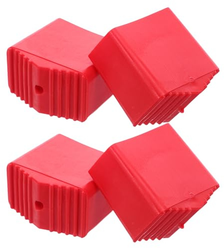 POPETPOP Lot De 4 Patins Antidérapants Pour Pieds D’Échelle Pliante Protège-Pieds D’Échelle En Caoutchouc Couvre-Pieds De Remplacement Pour Escabeaux Installation Rapide 1.85 X 1.77 X 0.98 in