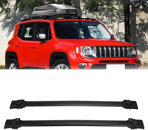 Barre Tetto Portapacchi Per Jeep Per Renegade 2015-2022 Barre Portatutto Trasversali Tetto Carico 68 Kg SUV Esterno Bagagli Kayak Portapacchi Rigido Auto Barre Portatutto