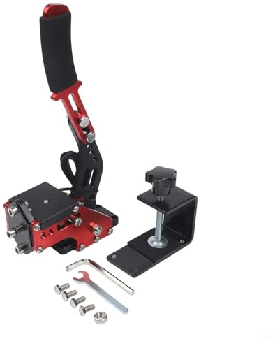 USB-Racing-Handbremse mit Hall-Sensor, Aluminiumlegierung, passend für Logitech G27 G29 G920 T500, für PC-Spiele für Assetto Corsa Dirt Rally WRC ETS2 (schwarz)