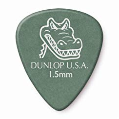 Dunlop 417R1.5 Gator Grip, Green, 1.5mm, 72/Bag