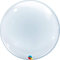 Qualatex 68825 61 cm großer transparenter Deko-Blasen-Ballon. , 24