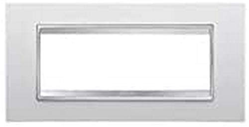 Gewiss GW16206TB Chorus Lux Plaque, 6, White