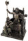 Unbekannt bronziert Zeus und Hera bei der Thron Statue mit Farbiger Akzente