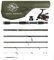 Rigged & Ready Premium Angelruten und Rollen Set. Angelrute für die Reise, Steckrute in Einer Länge von 190 cm, aus 6 Steckteilen aus Nanokarbon mit 2 Lagerstahl-Angelrollen und 43-cm-Tasche