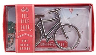 CGB Giftware | The Bike Shop Silver Finish Bicycle Shape Bottle Opener | Cycling Gift | Gift Boxed | Drinking Bar Tool | GB00054