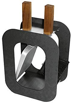 KAMINBESTECK CUBE, 2-TLG. anthrazit beschichtet