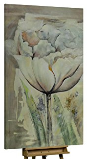 KunstLoft® XXL Gemälde 'Covered Belle' 120x180cm | original handgemalte Bilder | Silber Pastell Rose Natur Taupe Pastell | Leinwand-Bild Ölgemälde einteilig groß | Modernes Kunst Ölbild