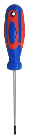 Con: P cpt353010 Schraubendreher mit 2 C-handle, silber/blau/rot, Größe PZ 0