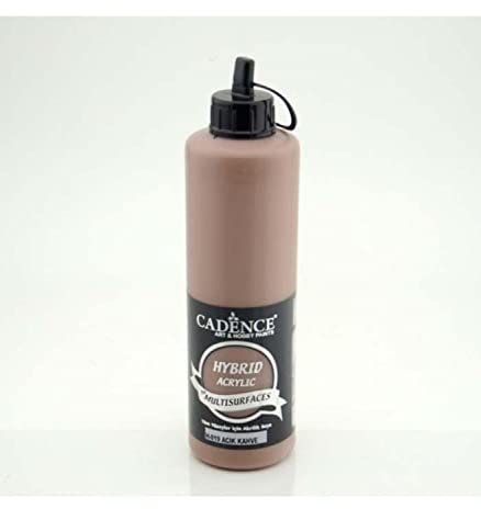 Cadence Peinture acrylique multi-surface - Marron clair - 500 ml - À base d'eau - Pour toutes les surfaces