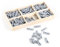 Logbuch-Verlag Lot de 135 mini pinces à linge en bois Argenté 2,5 cm