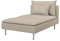 Soferia Kompatible Ersatzbezug fur SODERHAMN Recamiere, Stoff Majestic Velvet Beige (FLECKENABWEISEND und WASSERABWEISEND), Beige