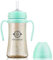 Grosmimi Taza mágica de pajita para niños, personalizable, PPSU, libre de BPA (verde aguamarina, grande, 10 oz)