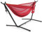Vivere Mesh-Hängematte mit Gestell (280 cm) - Punsch/Pfirsich