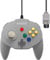 Retro-Bit Tribute 64 Wired N64 Controller per Nintendo 64 - Porta originale - (grigio classico)
