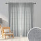Melodieux Vorhänge Grau Transparent Leinen Optik Voile Gardinen für Wohnzimmer Schlafzimmer, 2er Set 245x140cm