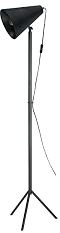 CILLA Floor Lamp by Markslöjd - Black Velvet Shade and Black Metal