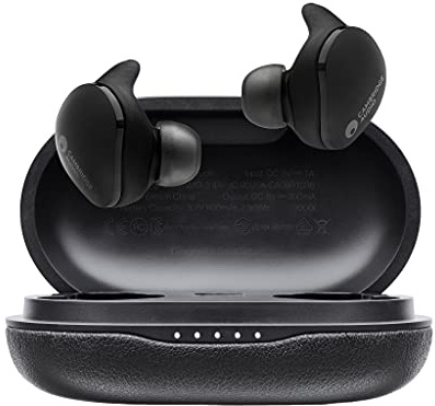 Cambridge Audio Melomania Touch Wireless Earbuds - 50 Stunden Akkulaufzeit, Bluetooth 5.0 In-Ear-Kopfhörer mit Mikrofon, klare Sprachanrufe, wasserabweisend, 7 mm Graphen-verstärkte Treiber (Schwarz)