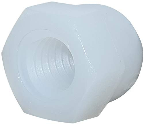 AERZETIX - Set di 10 - Dadi ciechi/Un occhio/Cappuccio in Poliammide/Nylon - Esagonale 6 lati - Testa bombata/cava - Filettatura M8 metrica femmina - Bianco - C45745