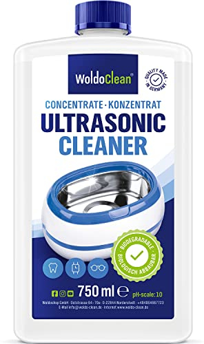 Ultraschallreiniger Konzentrat 750ml Reinigungsflüssigkeit für Ultraschallgeräte - für Brillen, Schmuck, Silber, Münzen & Uhren