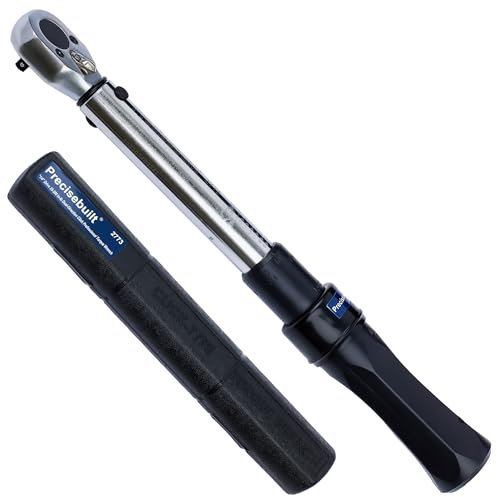 Precisebuilt Professioneller Drehmomentschlüssel mit 6,3 mm (1/4 Zoll) Antrieb, 35-200 Zoll (4,8-23,4 Nm) Dual-Direction Click