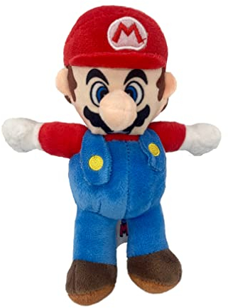 Whitehouse SUPER Mario und Freunde Plüsch 6 versch. Figuren, 20 cm, Plüschfigur Mario, Luigi, Kong, Toad, Yoshi, Prinzessin Peach, Kuscheltier, Plüschtier Stofftier (Mario)