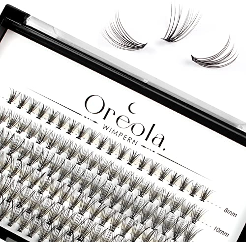 Oreola Lot de 120 faux cils individuels naturels 0,07D 8-14 mm pour extensions de cils à faire soi-même à la maison
