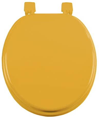 douceur d'intérieur, Abattant de Wc (37 x 47 cm) Vitamine Ocre, MDF