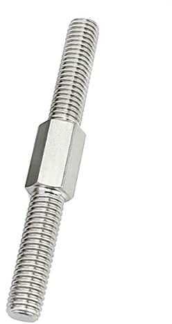 M4 Links- und Rechtsgewinde Doppelende Gewindestange M4 M5 Positive und negative Gewindestange Stehbolzen Schraube Edelstahl 304 (Color : M4x30mm-5pcs)