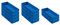 SparSet 10x Blaue Industriebox 500 B | HxBxT 8,1x18,3x50cm | 6 Liter | Sichtlagerkasten, Sortimentskasten, Sortimentsbox, Kleinteilebox