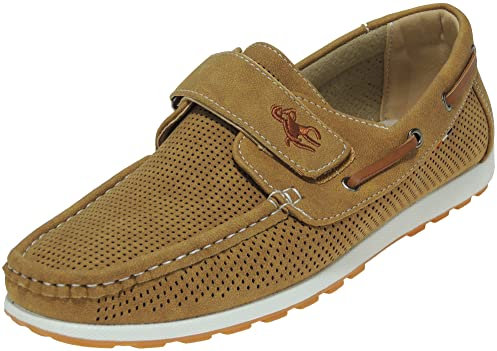 Calzados Romero KALASITY Náutico para Hombre Mocasín de Sergatex y Planta de Piel Camel Talla 42