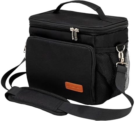 Carrywell Nicht in China hergestellt; isolierte Kühltasche für Damen und Herren, weiche Seiten-Lebensmitteltasche für Arbeit, Strand, Picknick, auslaufsicher und gefrierbar, mit verstellbarem