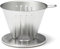 Muji 15090822 Edelstahl-Tropfer Silber, 12,5 x 10,5 x 8 cm, für 2-3 Tassen