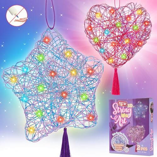 Geschenk Mädchen 8 9 10 11 12 Jahre, Bastelset Kinder Basteln Mädchen 8-10 Jahre Spielzeug ab 8-13 Jahre Jungen Teenager Mädchen Geschenke Laterne Bastelkoffer für Wohnzimmer Party Geburtstag Deko