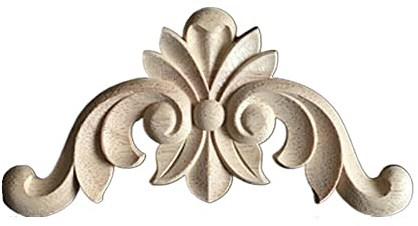 GERRIT Ornamente FüR MöBel Aus Holz Geschnitzte Ecke, Onlay-Möbelapplikation, Zierleisten, Aufkleber, Heimdekoration, dekorieren, Bordschränke, Möbel Holzornamente FüR MöBel (Color : 8x8cm)