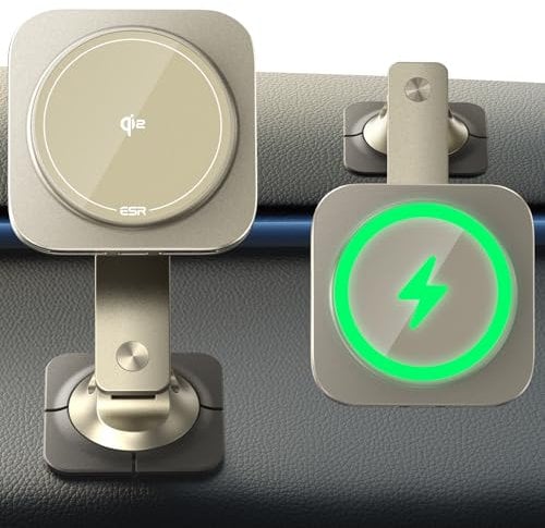 ESR for Qi2 15W MagSafe Car Mount Charger, Qi2-Certified Adjustable MagSafe Car Charger, Dashboard Magnetic Car Phone Holder Wireless Charger for iPhone 16 15 14 13 12 Pro Max Plus Mini, Galaxy S25