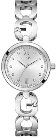GUESS Damen Uhr Armbanduhr Empower Edelstahl