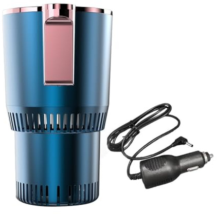 Corghd 2 in 1 Smart Car Cup Warmer & Cooler Auto Mug with Cooling and Heating Functions Insulation Drink Cooler for Tumblers B