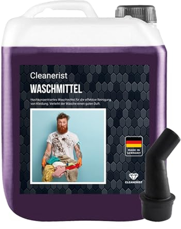 Cleanerist Premium Flüssigwaschmittel SONDER EDITION BLACK DIAMOND | 10 Liter Waschmittel Grosspackung | bis zu 220 Waschladungen I schwarze & dunkle Wäsche + Ausgießer