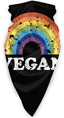 Veganer Regenbogen Unisex Nackenwärmer Kopftuch Schnelltrocknend Sturmhaube Hochelastisch Stirnband Für Lauf Outdoor Sportarten