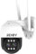 REIGY 4MP PTZ Telecamera Wi-Fi Esterno Con Zoom 10X, Videocamera Sorveglianza IP Compatibile Sistema, Impermeabile Visione Notturna a Colori Audio Bidirezionale