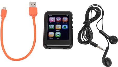 UEGFSIJRF Lecteur MP3 Portable Son HiFi sans Perte Lecteur MP3 Multifonctionnel pour Alliage de Zinc extérieur écran Tactile de 1,5 Pouces (4G)