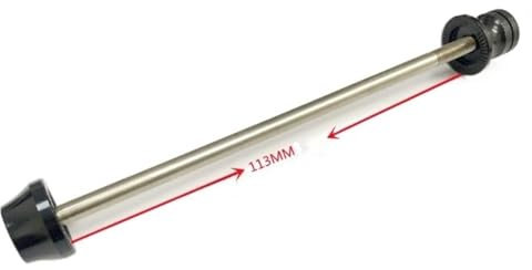 HESHUWEN Schnellspanner Fahrrad Klapprad Hinterradfelgenschaft Titan 113mm Schnellspanner(P line Black)