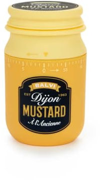 balvi Timer Mustard Gelb Farbe Retro-Design Einer Senf-Flasche Plastik