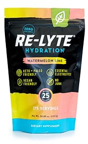 REDMOND Re-Lyte Hydration Electrolyte Powder Bulk Pouch 175 Servings/Watermelon Lime