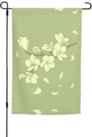 GGsdaf Cartoon-Begonien-Gartenflagge (30,5 x 45,7 cm) für Balkone, Terrassen, Hinterhöfe und Rasenflächen